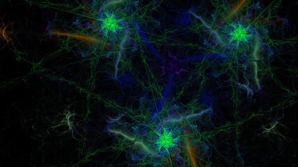 フラクタルで抽象的な模様の背景