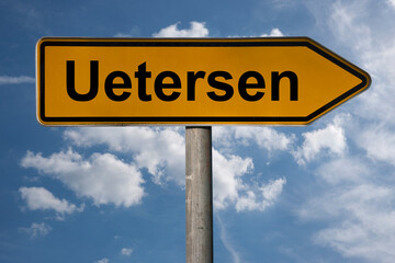 Fototapeta premium Wegweiser Uetersen
