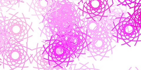 Light Pink, Yellow vector pattern with abstract shapes.