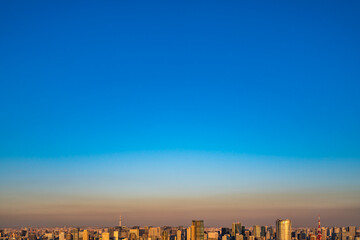 Fototapeta premium Asia Business concept for real estate and corporate construction - panoramic modern city skyline bird eye aerial view in Shibuya Sky, Tokyo, Japan