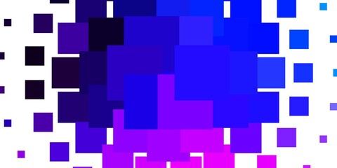 Light Pink, Blue vector template in rectangles. Abstract gradient illustration with rectangles. Pattern for commercials, ads.