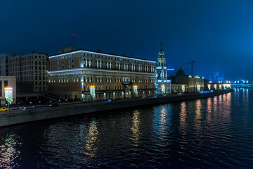 Fototapeta premium night view of Moscow 