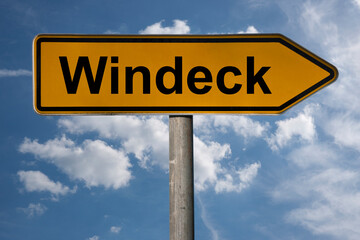 Obraz premium Wegweiser Windeck