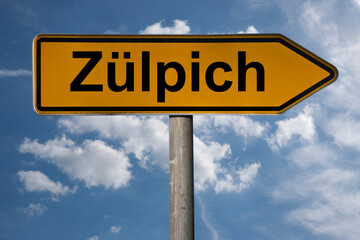 Obraz premium Wegweiser Zülpich