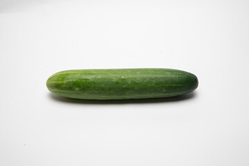 fresh cucumbers isolated on white background