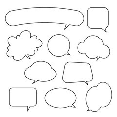 シンプルな吹き出し