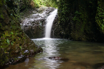 Maunawili Falls in Hawaii, O'ahu Island