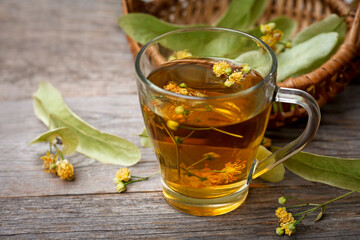 linden tea in a tea cup