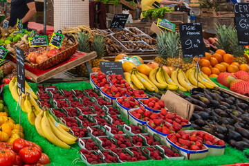 Forville market in Cannes, France