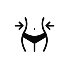 silhouette of a woman fitness body icon