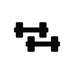 dumbbell isolated icon on white background