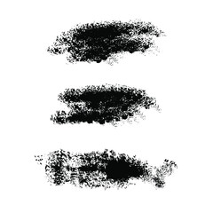 Sponge textures. Paint stamps vector elements. Design, decor, grunge textures