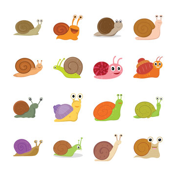 Snail Character Icons