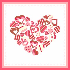 greeting card with a heart