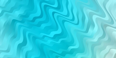 Light Blue, Green vector background with curves. Colorful illustration with curved lines. Pattern for websites, landing pages.