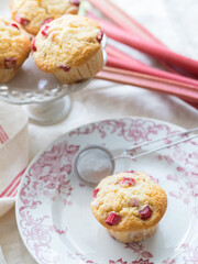 ルバーブを使ったマフィン