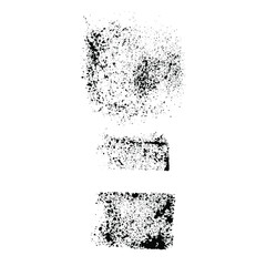 Fototapeta premium Sponge textures. Paint stamps vector elements. Design, decor, grunge textures