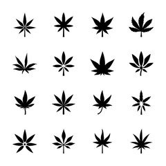 Recreational Drug Glyph Icons