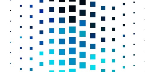 Dark BLUE vector template with rectangles. Colorful illustration with gradient rectangles and squares. Pattern for commercials, ads.