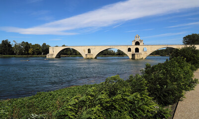 The old bridge of Avignon, France