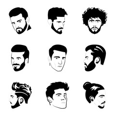 Men Portraits Icons 
