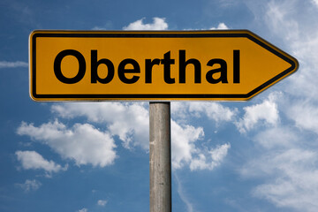 Obraz premium Wegweiser Oberthal