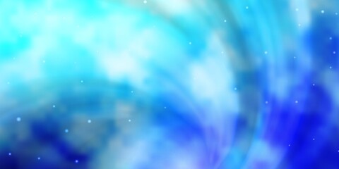 Light BLUE vector pattern with abstract stars. Colorful illustration with abstract gradient stars. Pattern for websites, landing pages.