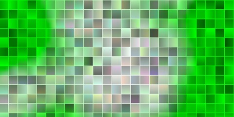 Fototapeta premium Light Green vector texture in rectangular style.