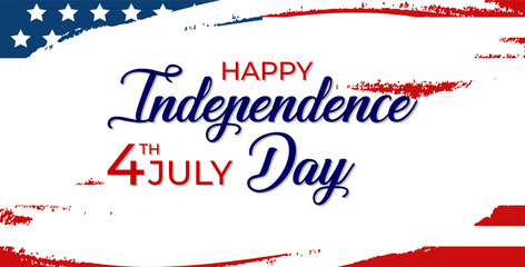Fototapeta na wymiar United States flag. USA Independence Day background. Fourth of July celebrate.