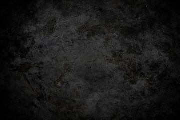 Black rough concrete wall texture background. Polished concrete grunge surface.