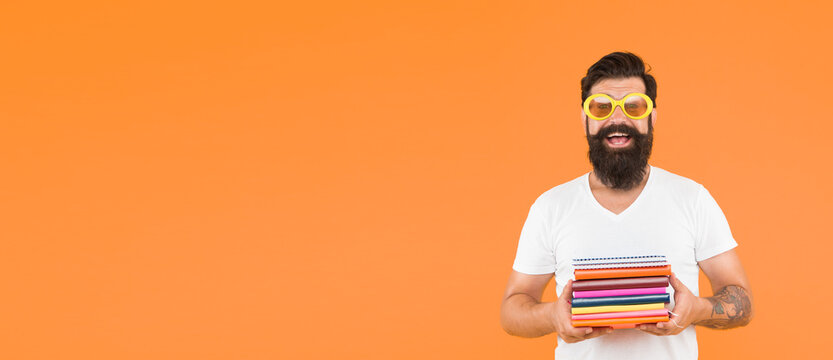 Keep studying. He likes read books. Visit library. Must read. Books list to read. Collection literature. Losing yourself in great novel is one of lifes joys. Freak guy bookworm. Weirdo concept