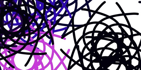 Light Purple vector background with random forms.