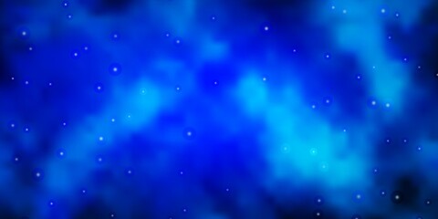 Light BLUE vector layout with bright stars. Modern geometric abstract illustration with stars. Pattern for wrapping gifts.