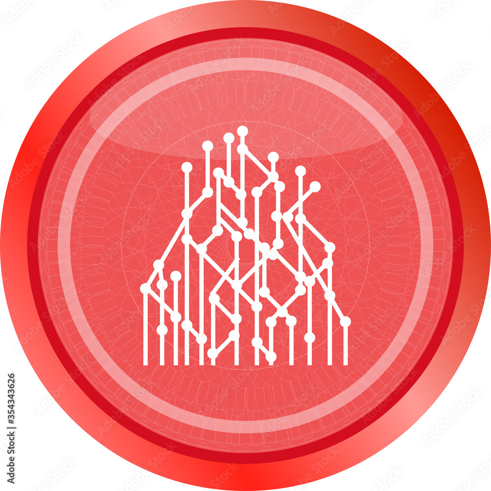 Poster modern infographic template. web icon button