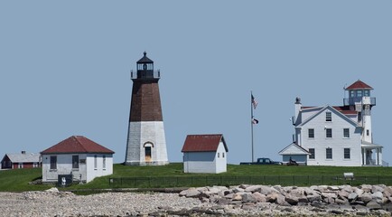 Fototapeta na wymiar rhode island lighthouse