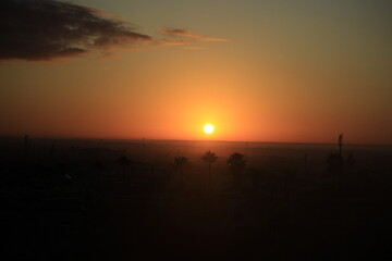 sunset in the morning