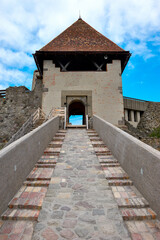 Fototapeta na wymiar Visiting Visegrrad castle, Hungary
