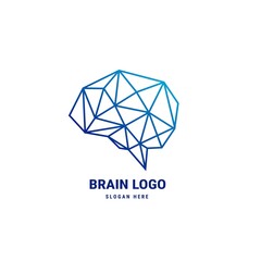 Modern Creative Brain Connected Logo Design Template