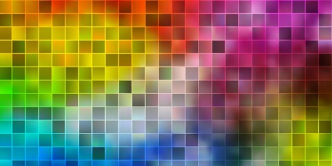 Light Multicolor vector backdrop with rectangles.