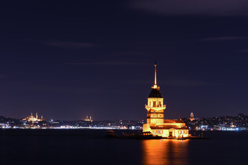 Maiden's Tower in Istanbul, Turkey (KIZ KULESI - USKUDAR)