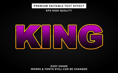 editable text effect king