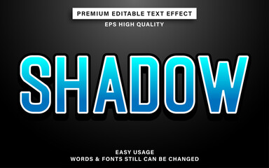 editable text effect shadow