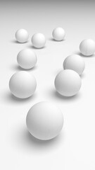 White abstract background. Lowpoly backdrop. Crumpled paper. 3D illustration