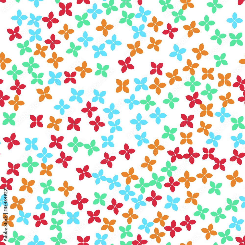 Poster colorful pattern with different shapes objects. texture background for textile, print, paper, fabric
