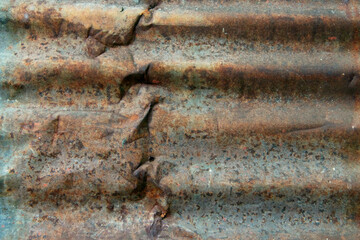 abstract background from crack on rusty metal.