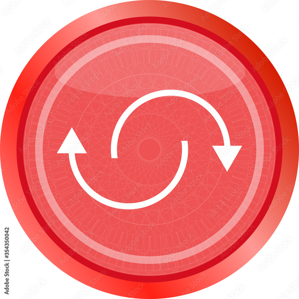 Poster abstract circles lines arrows on web glossy icon button