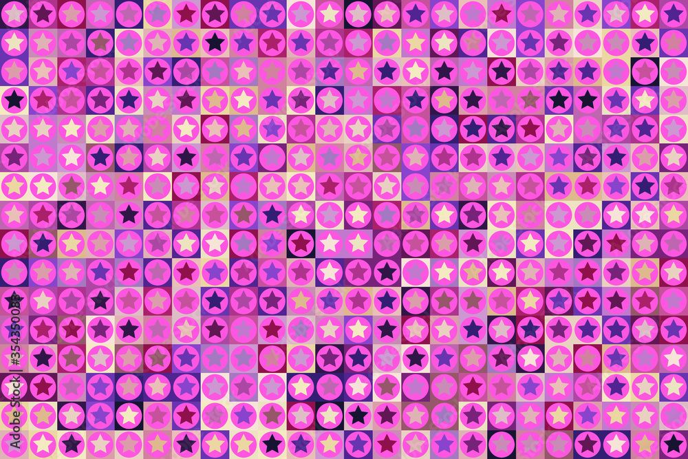 Poster retro pattern of different shapes. colorful vector mosaic backdrop. geometric hipster retro backgrou