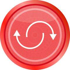 abstract circles lines arrows on web glossy icon button