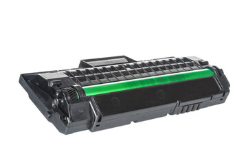 Laser printer cartridge isolated on white background