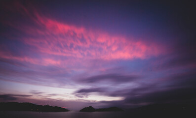 Dramatic sky over the sea